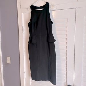 Banana Republic peplum dress with two front slits.